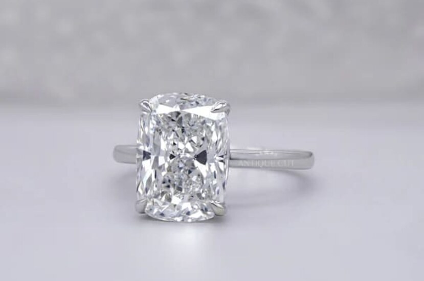 Buy Old Mine Cut Lab Diamond Ring – Vintage Elegance with Timeless Beauty